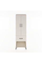 Hyperion Dolap 4 Raflı Tek Çekmeceli 2 Kapaklı 60x44x195
