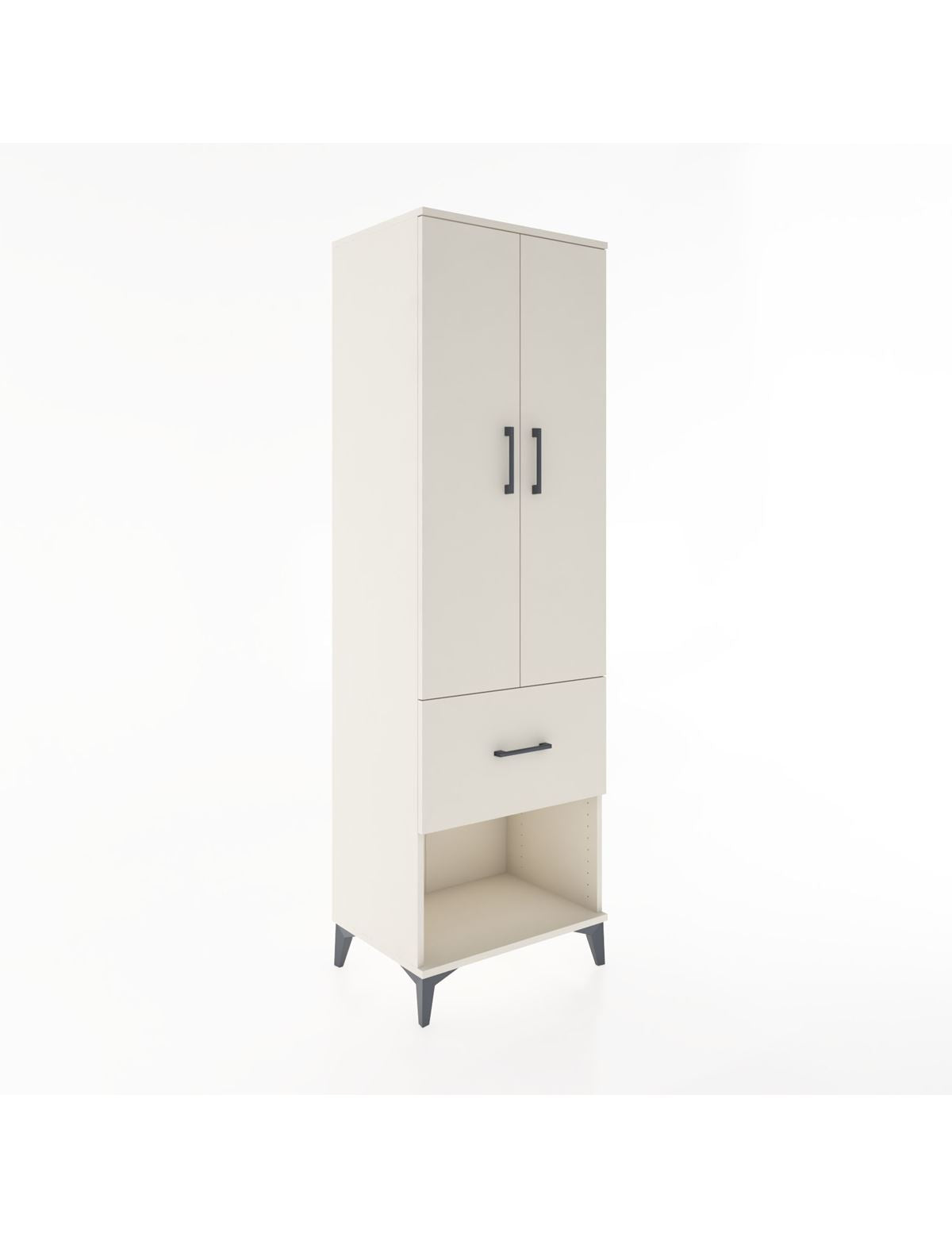Hyperion Dolap 4 Raflı Tek Çekmeceli 2 Kapaklı 60x44x195 - S59M026V1B