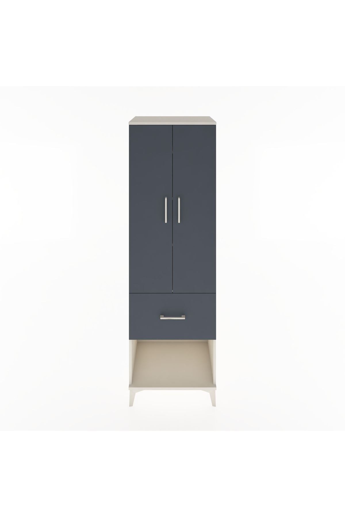 Hyperion Dolap 4 Raflı Tek Çekmeceli 2 Kapaklı 60x44x195 - S59M026V2B