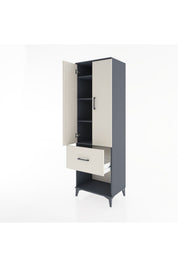 Hyperion Dolap 4 Raflı Tek Çekmeceli 2 Kapaklı 60x44x195 - S59M026V4B