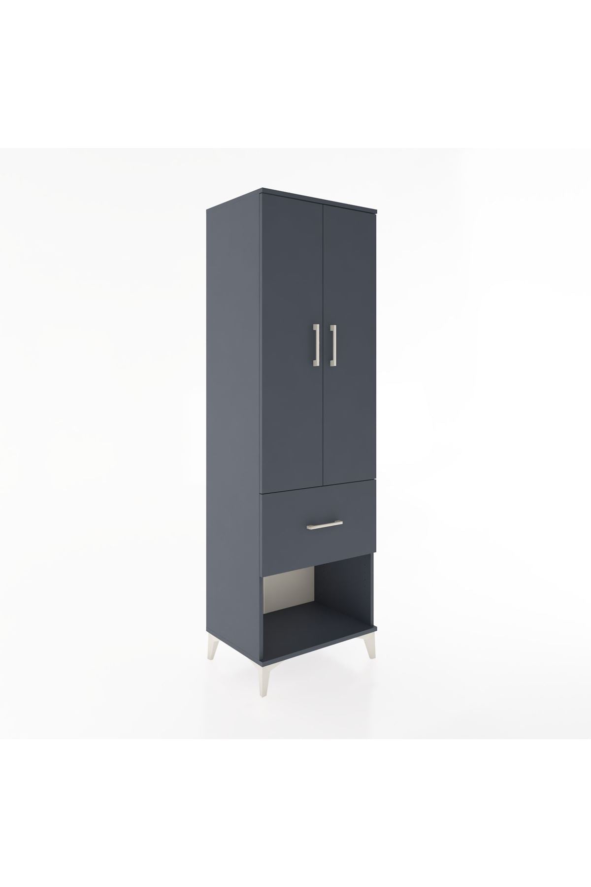 Hyperion Dolap 4 Raflı Tek Çekmeceli 2 Kapaklı 60x44x195 - S59M026V5B