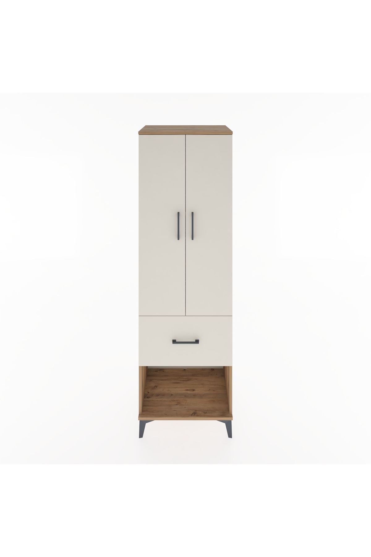 Hyperion Dolap 4 Raflı Tek Çekmeceli 2 Kapaklı 60x44x195 - S59M026V7B