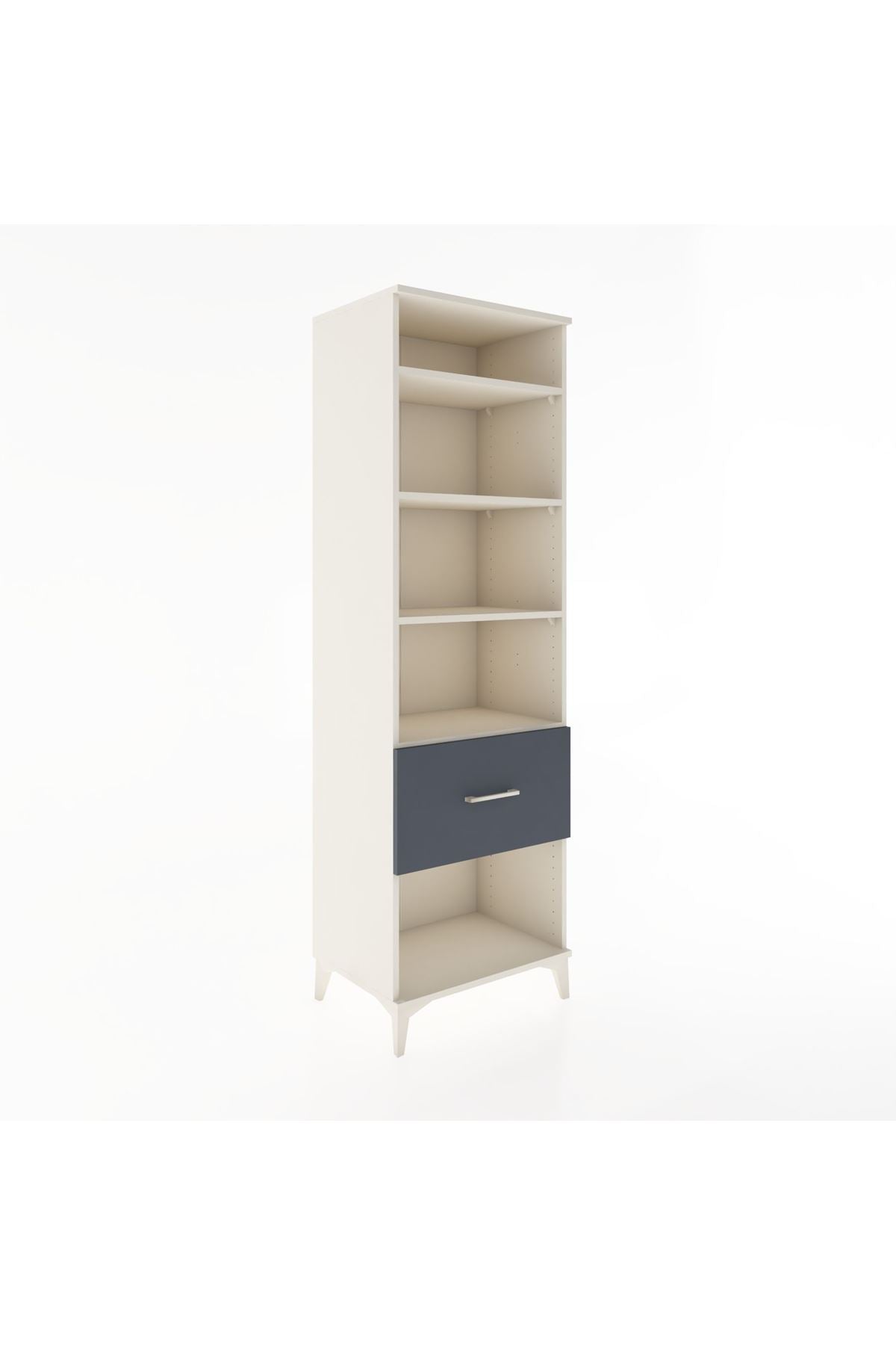 Hyperion Dolap 4 Raflı Tek Çekmeceli 60x44x195 - S59M027V2B