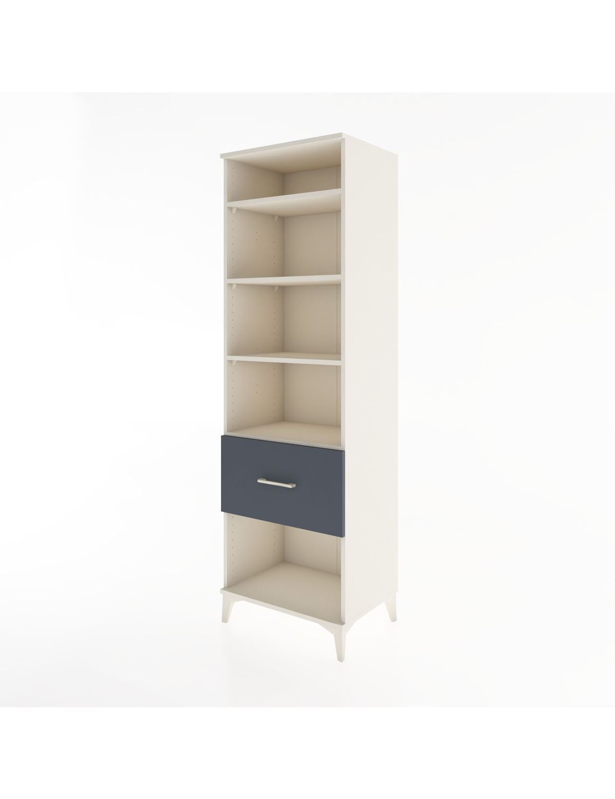 Hyperion Dolap 4 Raflı Tek Çekmeceli 60x44x195 - S59M027V2B