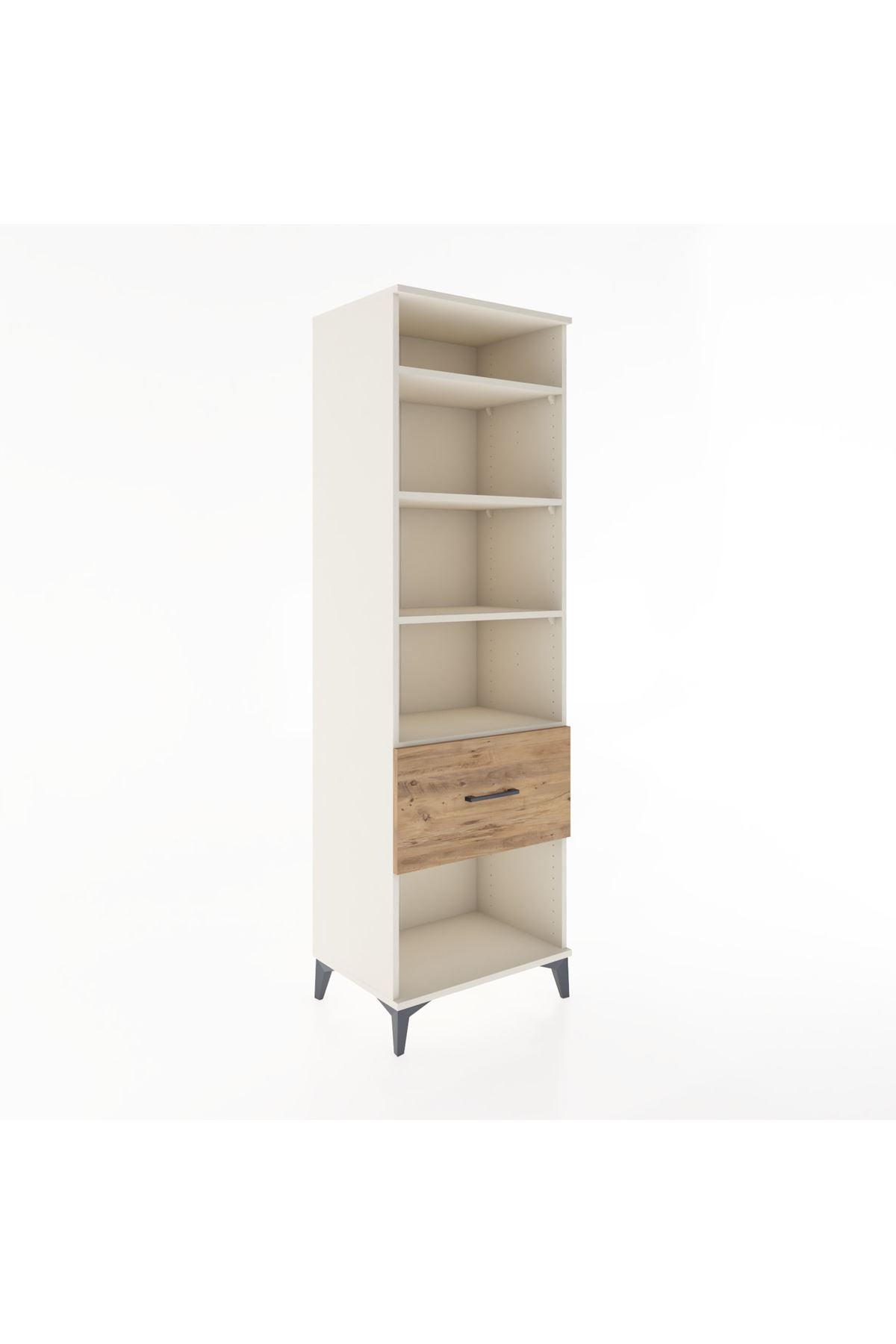 Hyperion Dolap 4 Raflı Tek Çekmeceli 60x44x195 - S59M027V3B