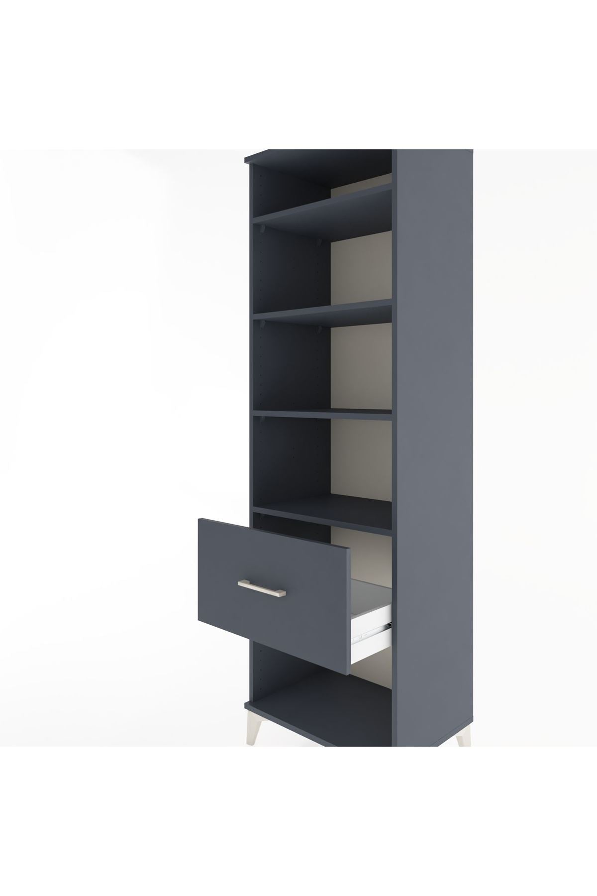 Hyperion Dolap 4 Raflı Tek Çekmeceli 60x44x195 - S59M027V5B