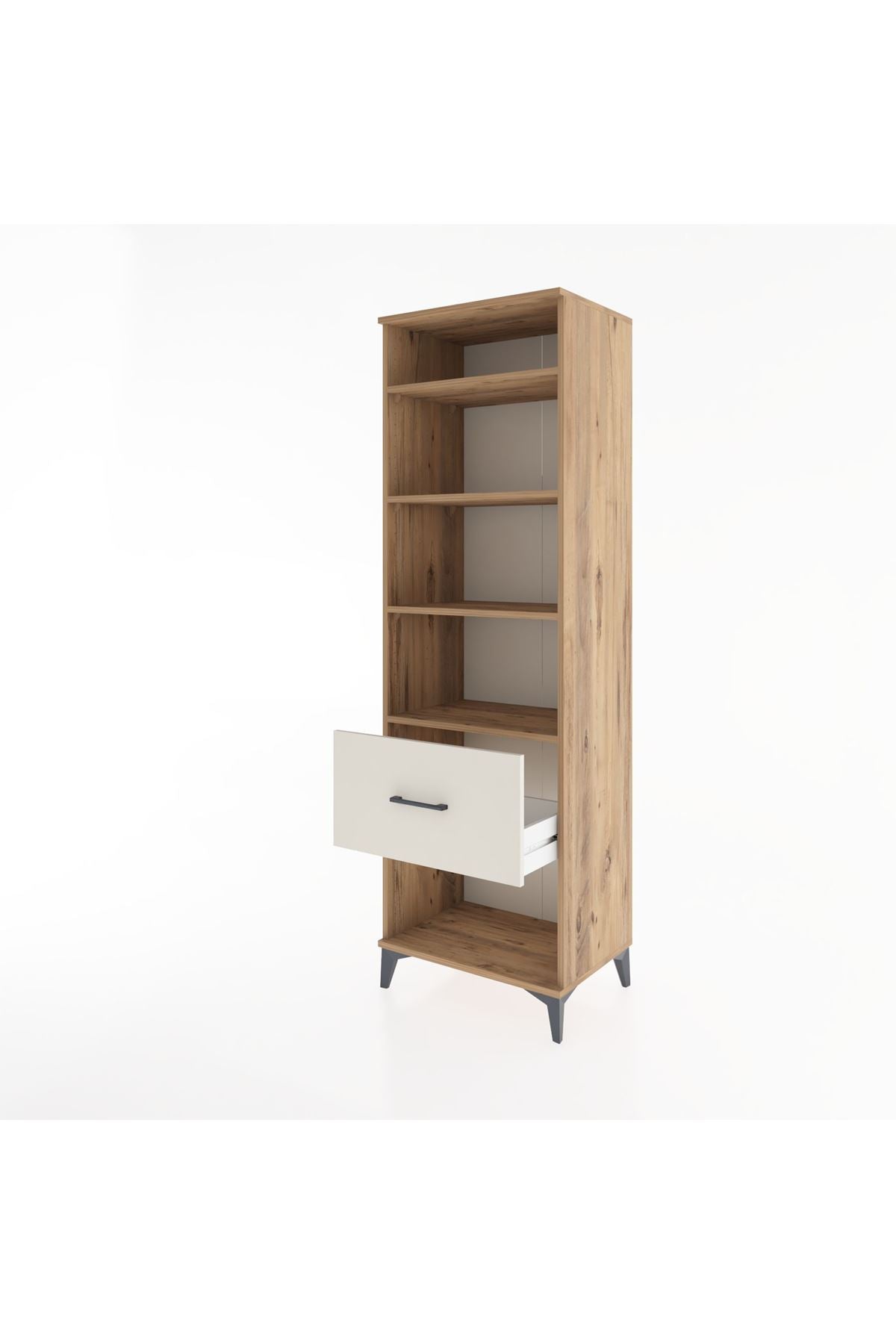 Hyperion Dolap 4 Raflı Tek Çekmeceli 60x44x195 - S59M027V7B