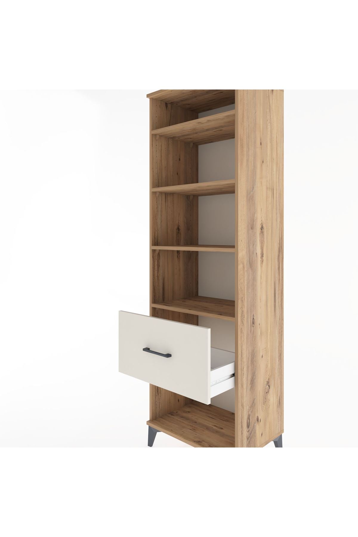 Hyperion Dolap 4 Raflı Tek Çekmeceli 60x44x195 - S59M027V7B
