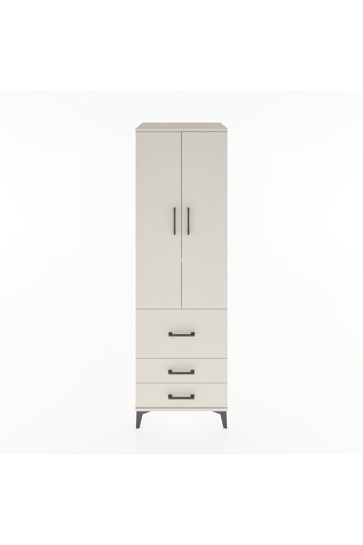 Hyperion Dolap 2 Raflı 3 Çekmeceli Tek Askılı 60x44x195 - S59M028V1B