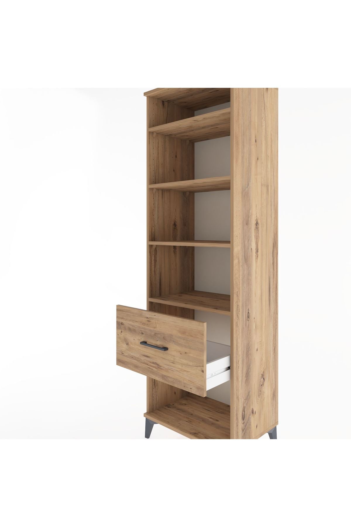 Hyperion Dolap 4 Raflı Tek Çekmeceli 60x44x195 - S59M027V9B