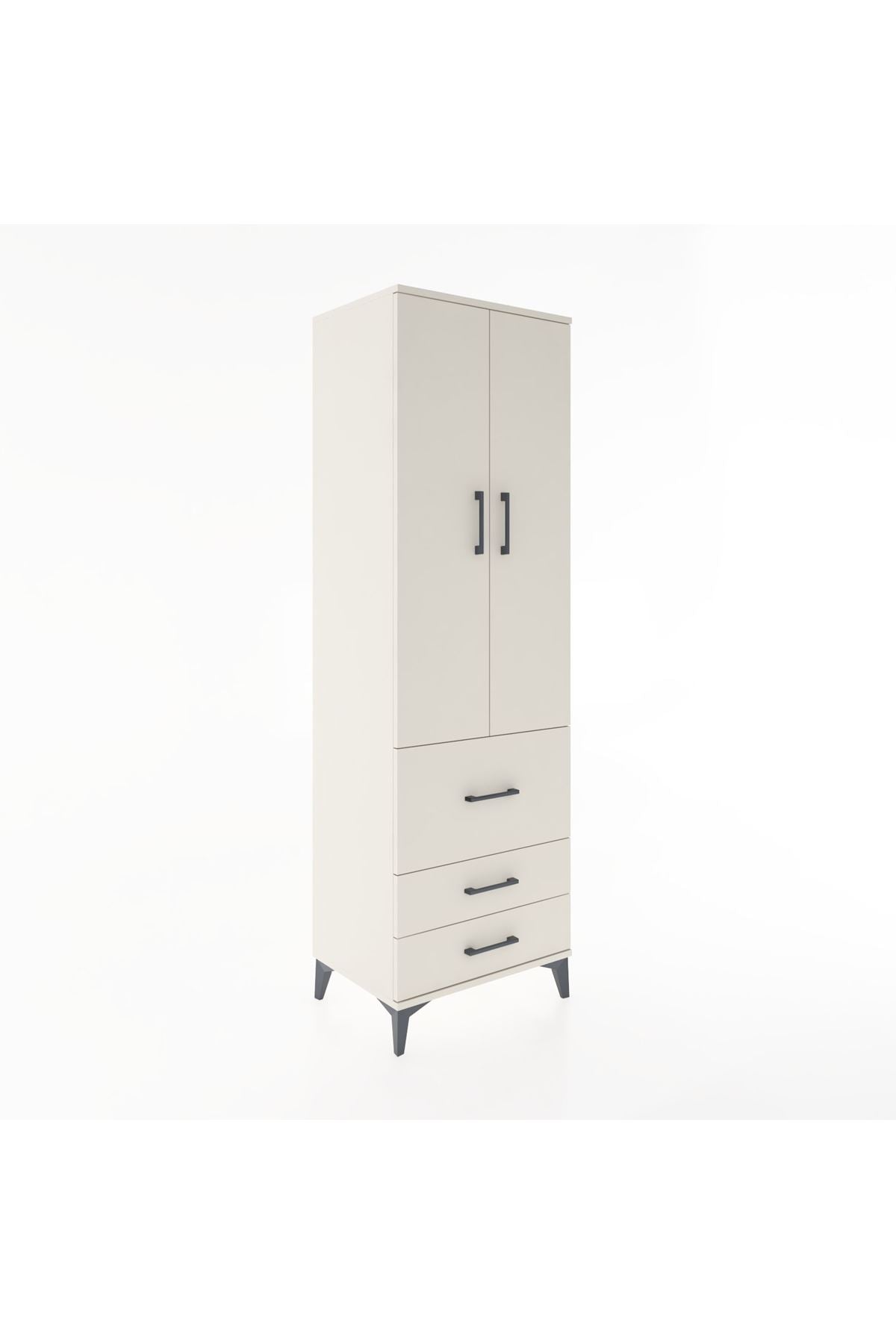 Hyperion Dolap 2 Raflı 3 Çekmeceli Tek Askılı 60x44x195 - S59M028V1B