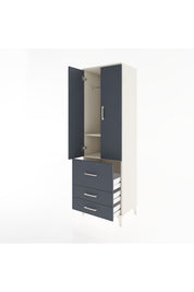 Hyperion Dolap 2 Raflı 3 Çekmeceli Tek Askılı 60x44x195 - S59M028V2B