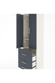 Hyperion Dolap 2 Raflı 3 Çekmeceli Tek Askılı 60x44x195 - S59M028V2B