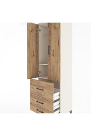 Hyperion Dolap 2 Raflı 3 Çekmeceli Tek Askılı 60x44x195 - S59M028V3B