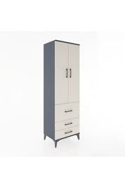 Hyperion Dolap 2 Raflı 3 Çekmeceli Tek Askılı 60x44x195 - S59M028V4B
