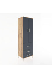 Hyperion Dolap 2 Raflı 3 Çekmeceli Tek Askılı 60x44x195 - S59M028V8B