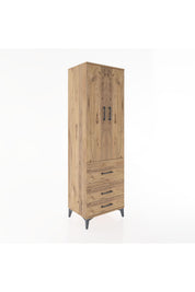 Hyperion Dolap 2 Raflı 3 Çekmeceli Tek Askılı 60x44x195 - S59M028V9B