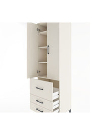 Hyperion Dolap 4 Raflı 3 Çekmeceli 2 Kapaklı 60x44x195 - S59M029V1B