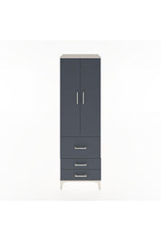 Hyperion Dolap 4 Raflı 3 Çekmeceli 2 Kapaklı 60x44x195 - S59M029V2B