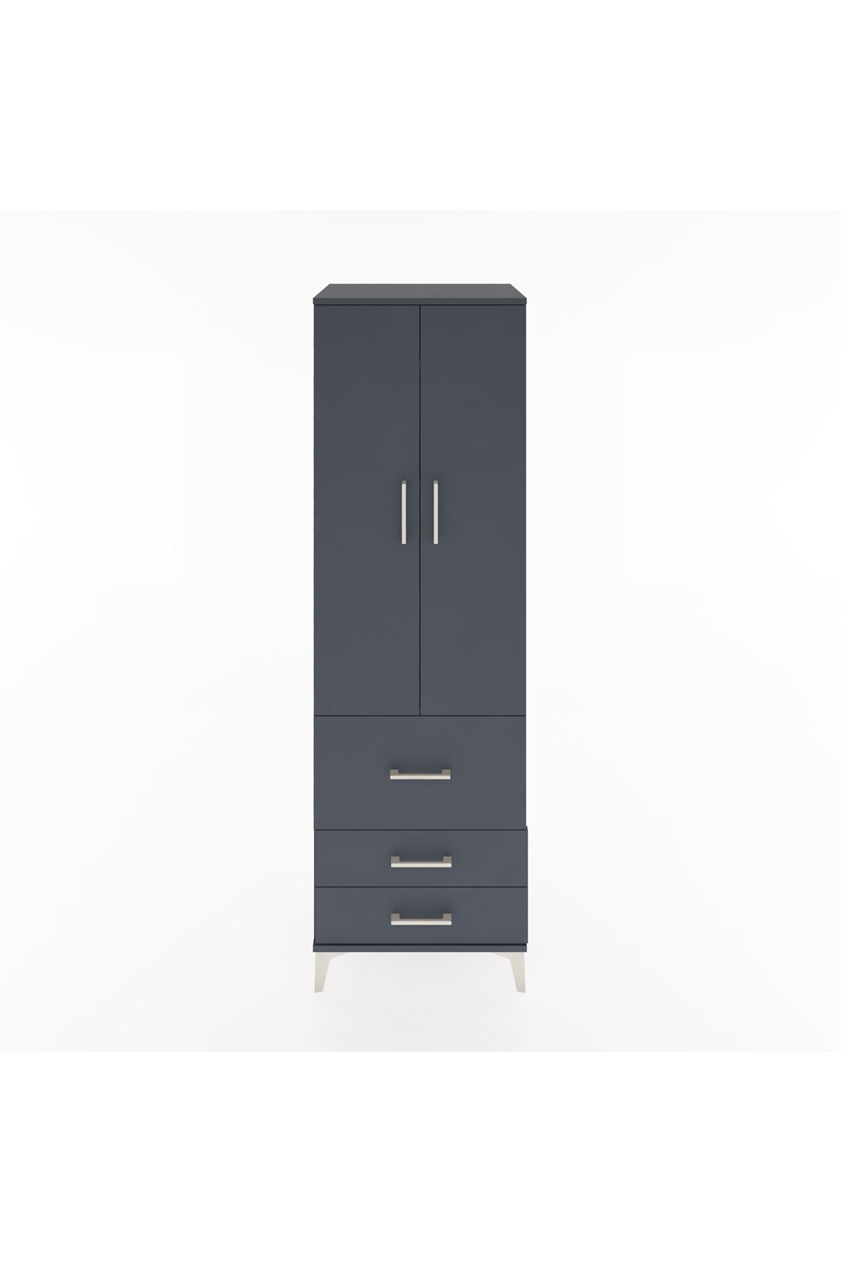 Hyperion Dolap 4 Raflı 3 Çekmeceli 2 Kapaklı 60x44x195 - S59M029V5B