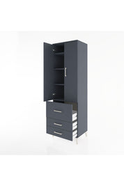 Hyperion Dolap 4 Raflı 3 Çekmeceli 2 Kapaklı 60x44x195 - S59M029V5B