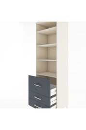 Hyperion Dolap 4 Raflı 3 Çekmeceli 60x44x195 - S59M030V2B