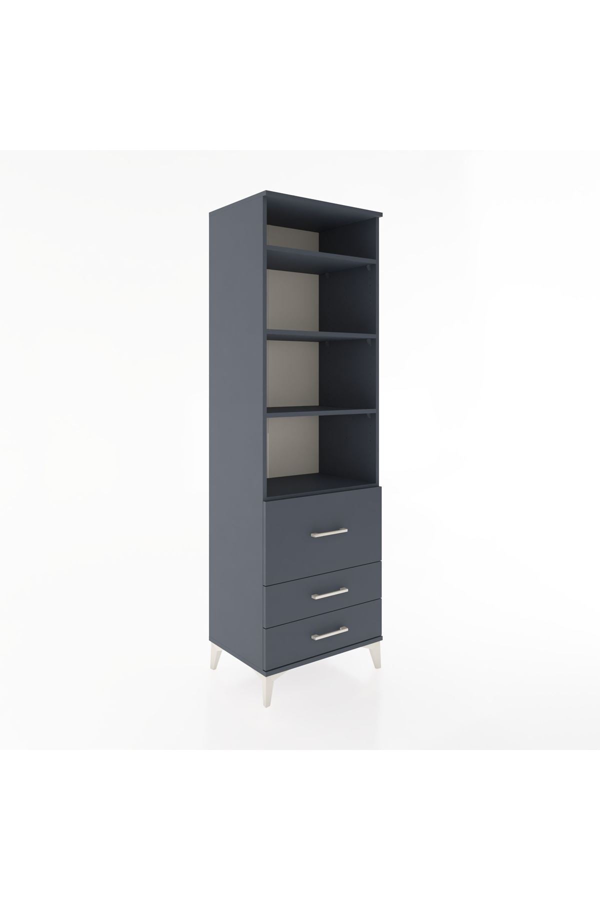 Hyperion Dolap 4 Raflı 3 Çekmeceli 60x44x195 - S59M030V5B