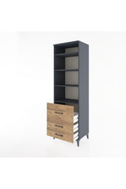Hyperion Dolap 4 Raflı 3 Çekmeceli 60x44x195 - S59M030V6B