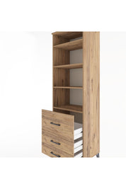 Hyperion Dolap 4 Raflı 3 Çekmeceli 60x44x195 - S59M030V9B