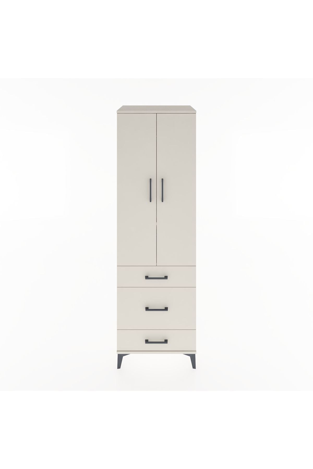 Hyperion Dolap 2 Raflı 3 Çekmeceli Tek Askılı 60x44x195 - S59M031V1B