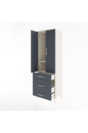 Hyperion Dolap 2 Raflı 3 Çekmeceli Tek Askılı 60x44x195 - S59M031V2B