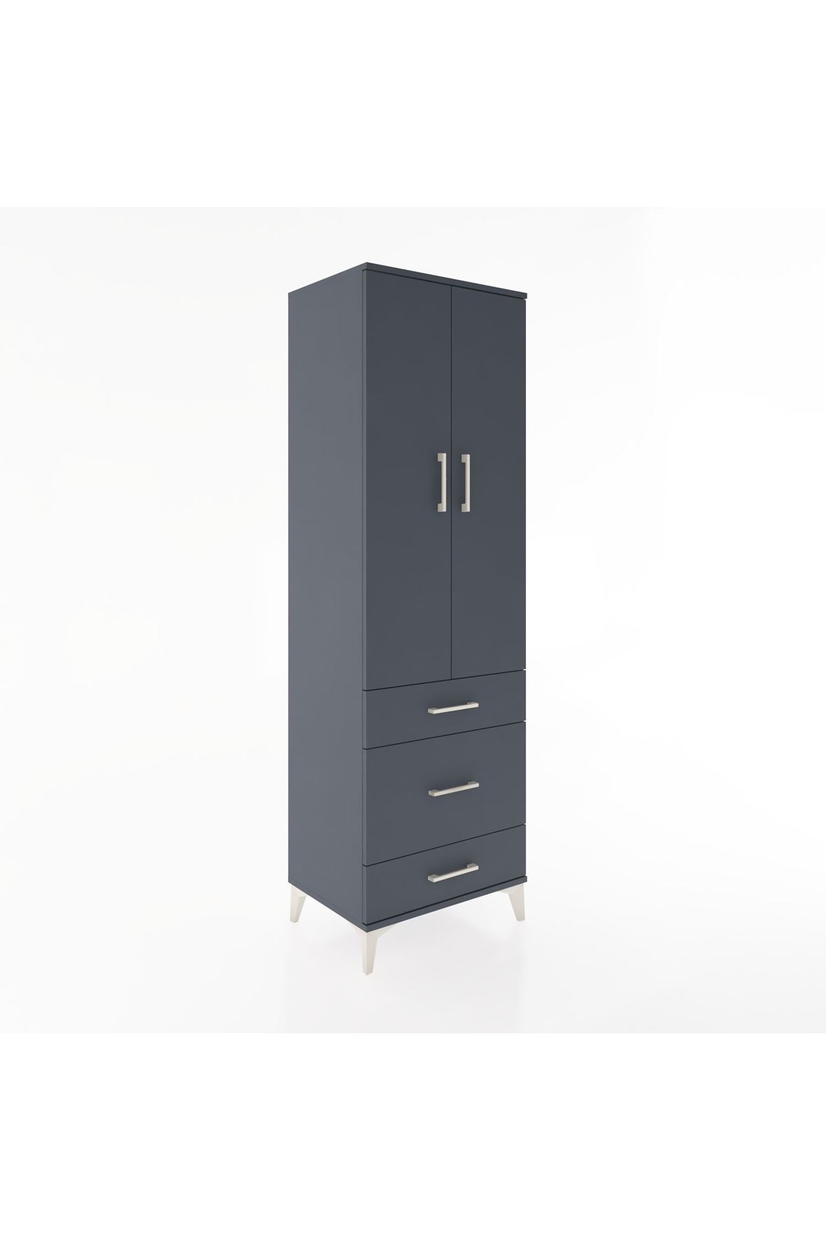 Hyperion Dolap 2 Raflı 3 Çekmeceli Tek Askılı 60x44x195 - S59M031V5B