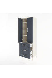 Hyperion Dolap 4 Raflı 3 Çekmeceli 2 Kapaklı 60x44x195 - S59M032V2B