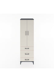 Hyperion Dolap 4 Raflı 3 Çekmeceli 2 Kapaklı 60x44x195 - S59M032V4B