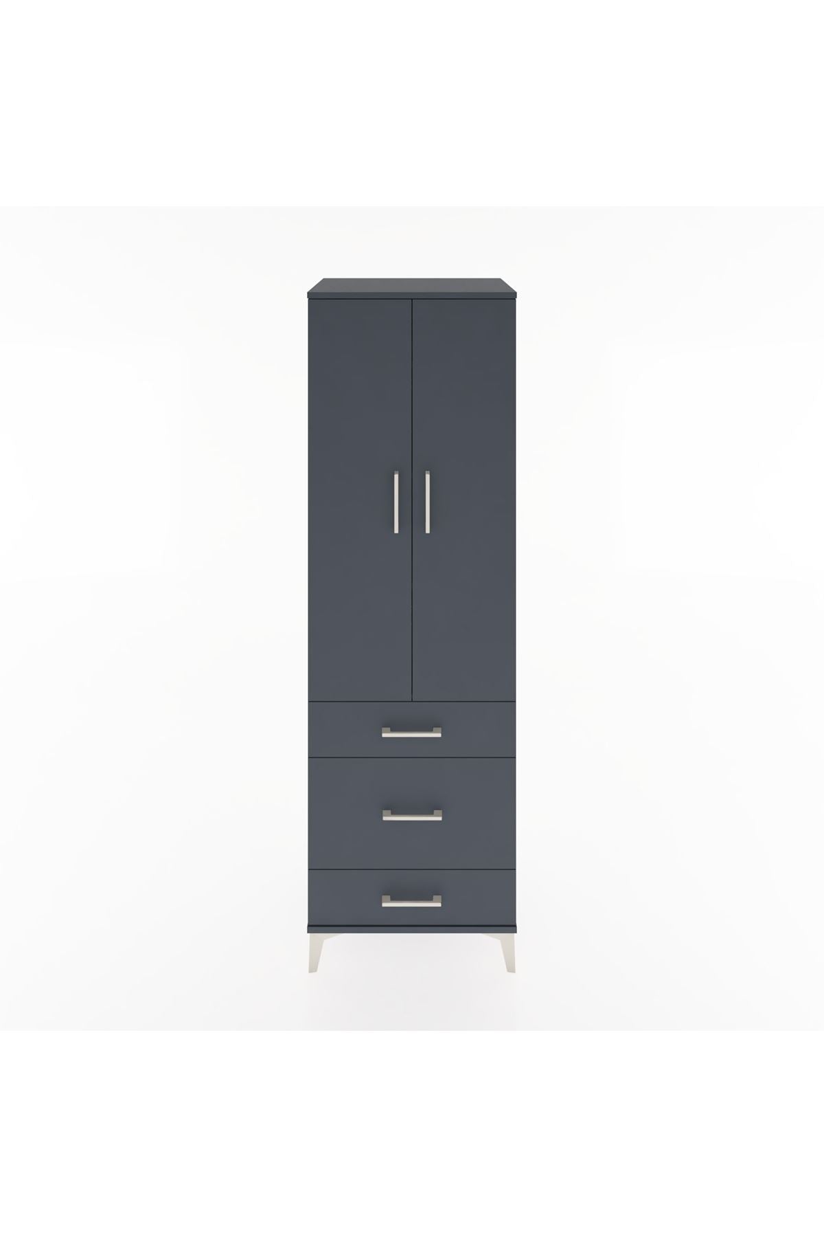 Hyperion Dolap 4 Raflı 3 Çekmeceli 2 Kapaklı 60x44x195 - S59M032V5B