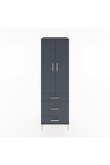 Hyperion Dolap 4 Raflı 3 Çekmeceli 2 Kapaklı 60x44x195