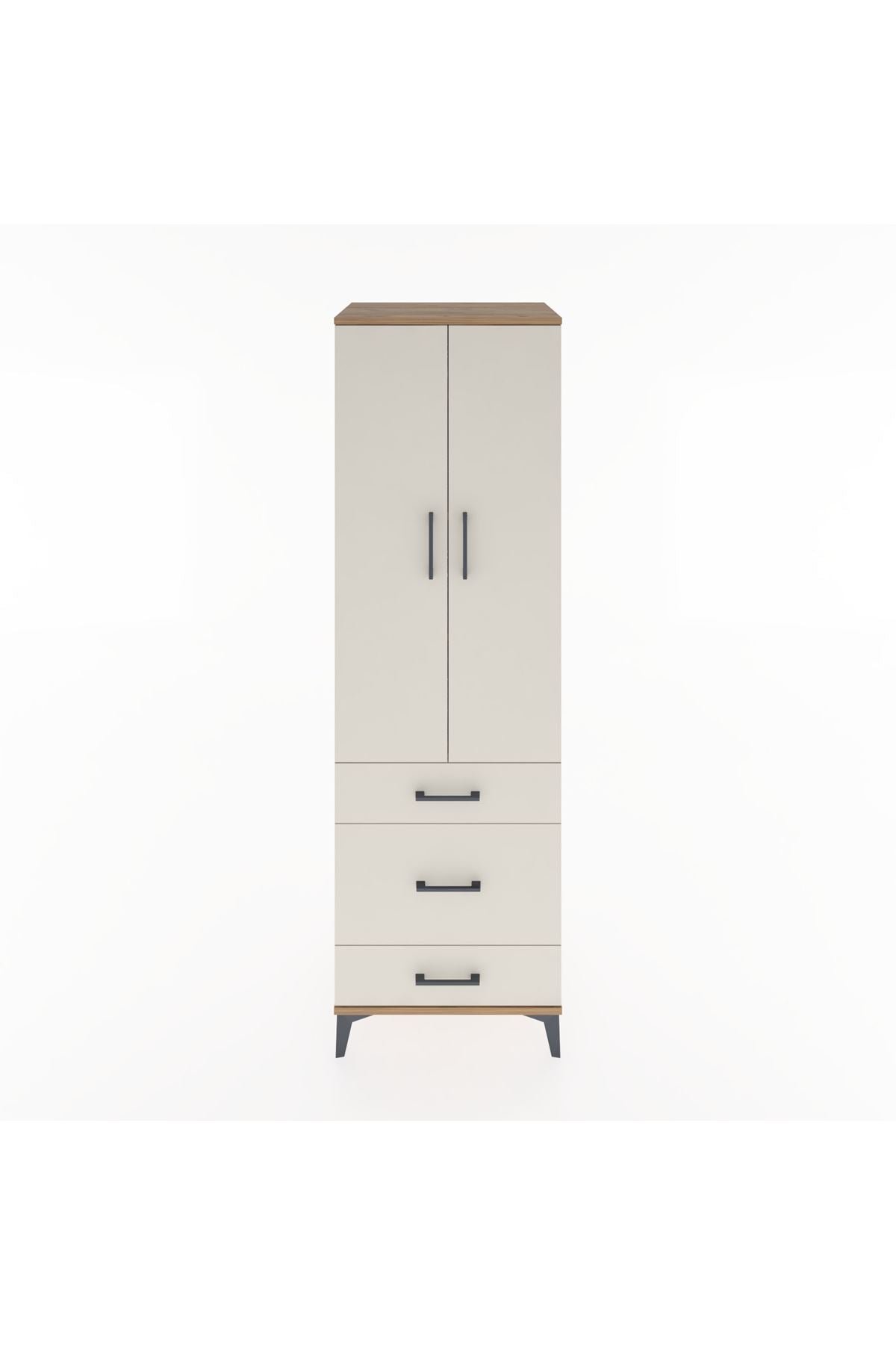 Hyperion Dolap 4 Raflı 3 Çekmeceli 2 Kapaklı 60x44x195 - S59M032V7B