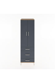 Hyperion Dolap 4 Raflı 3 Çekmeceli 2 Kapaklı 60x44x195 - S59M032V8B