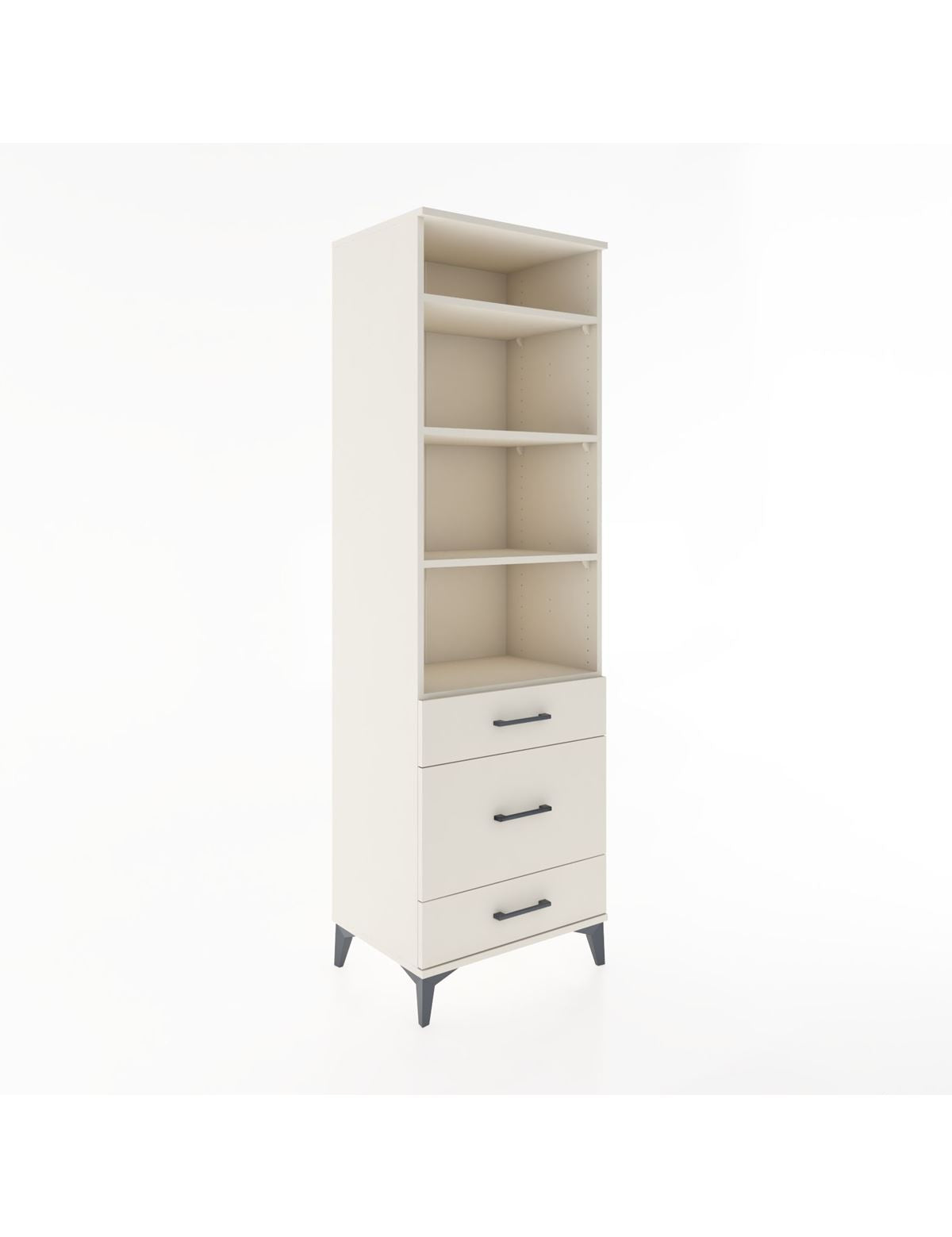 Hyperion Dolap 4 Raflı 3 Çekmeceli 60x44x195 - S59M033V1B