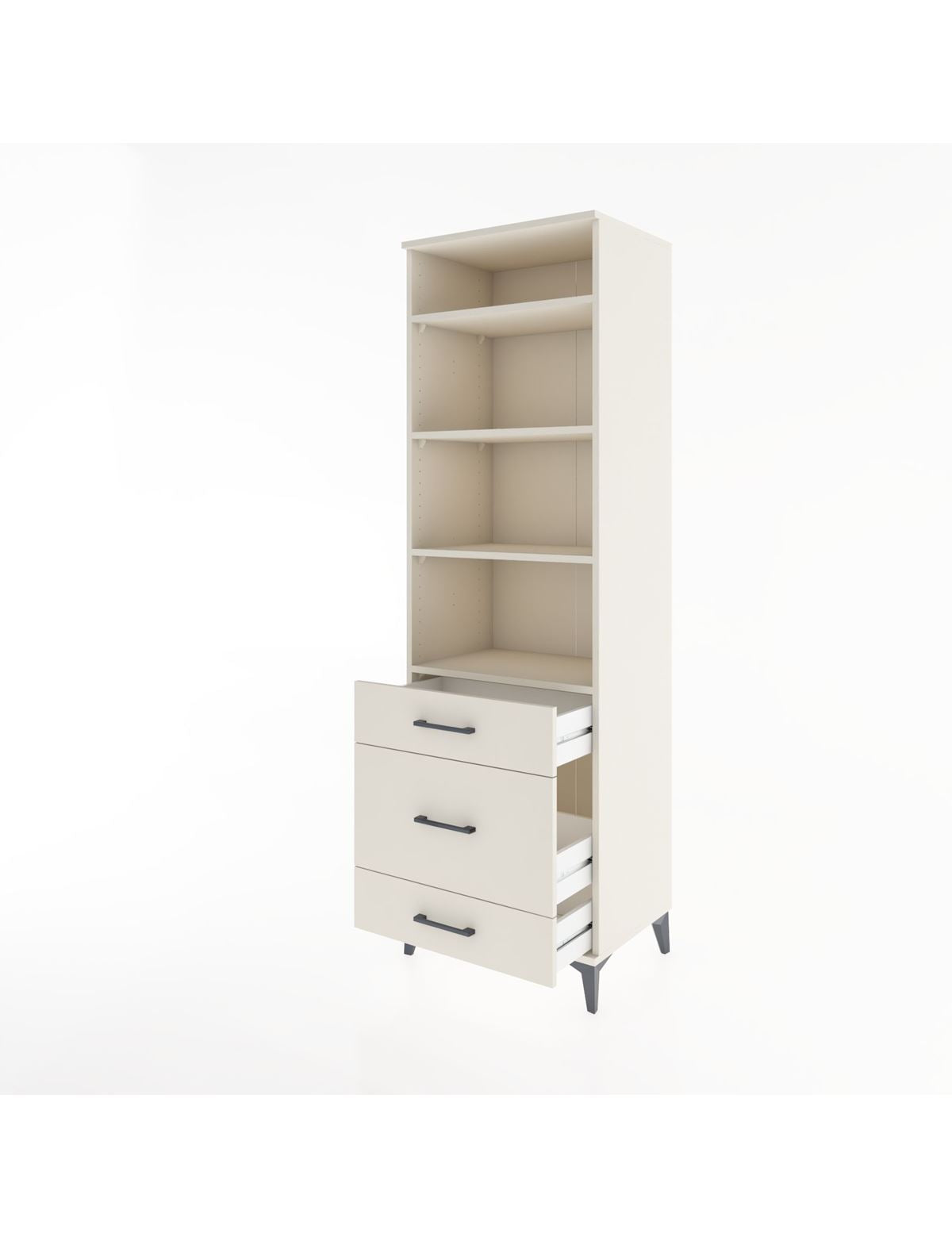 Hyperion Dolap 4 Raflı 3 Çekmeceli 60x44x195 - S59M033V1B