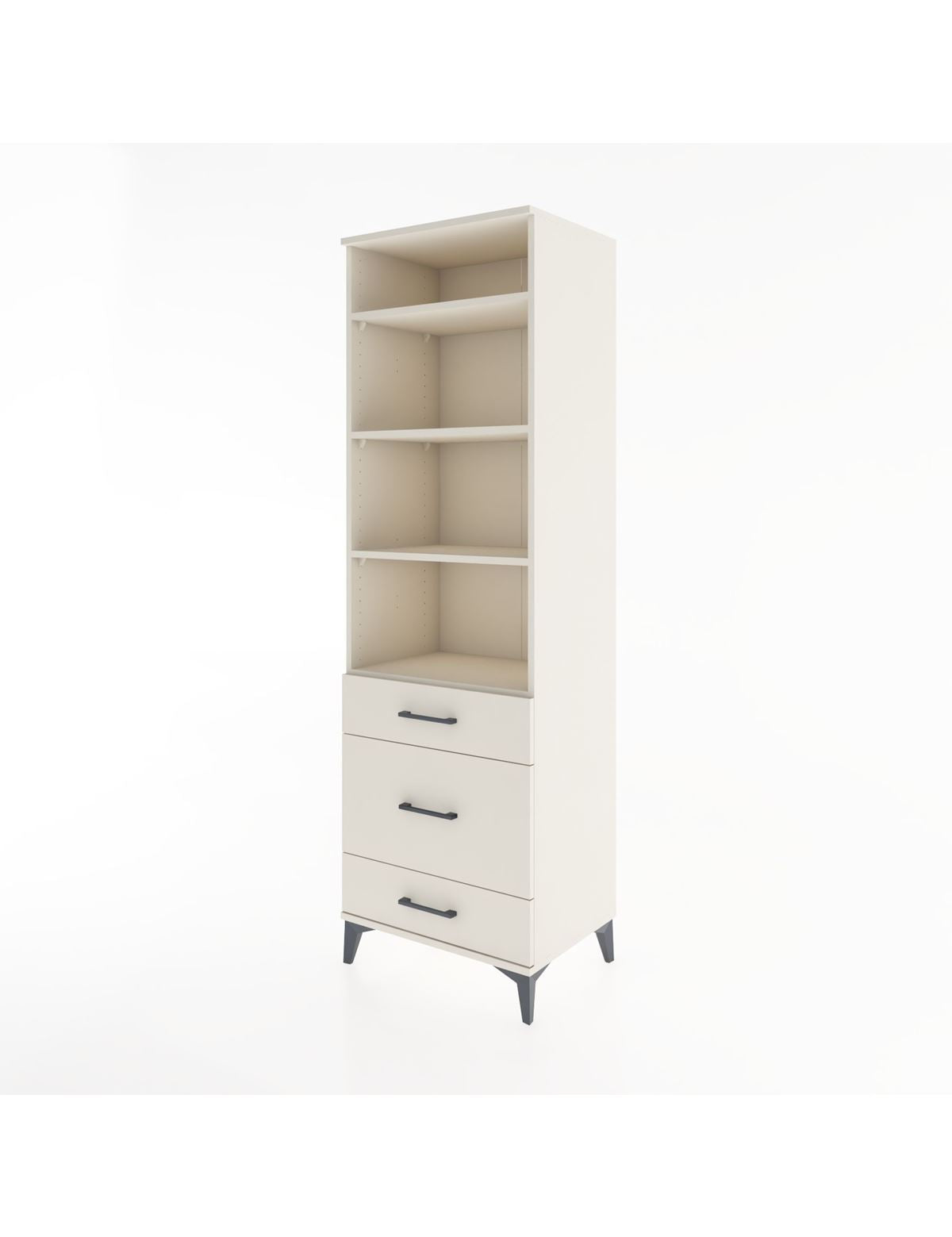 Hyperion Dolap 4 Raflı 3 Çekmeceli 60x44x195 - S59M033V1B