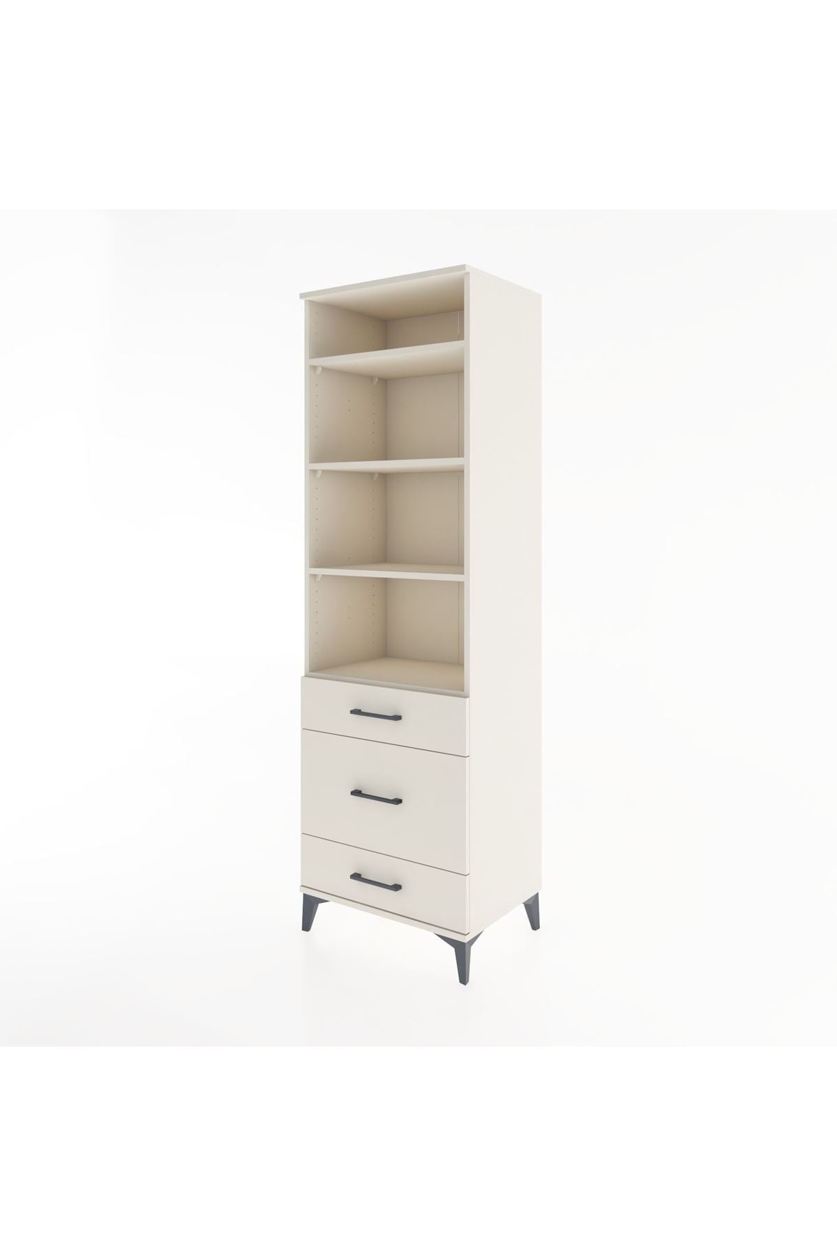 Hyperion Dolap 4 Raflı 3 Çekmeceli 60x44x195 - S59M033V1B