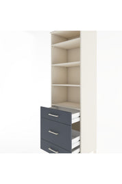Hyperion Dolap 4 Raflı 3 Çekmeceli 60x44x195 - S59M033V2B