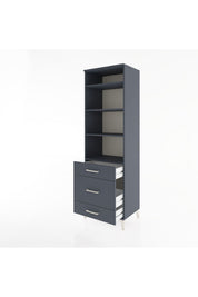 Hyperion Dolap 4 Raflı 3 Çekmeceli 60x44x195 - S59M033V5B
