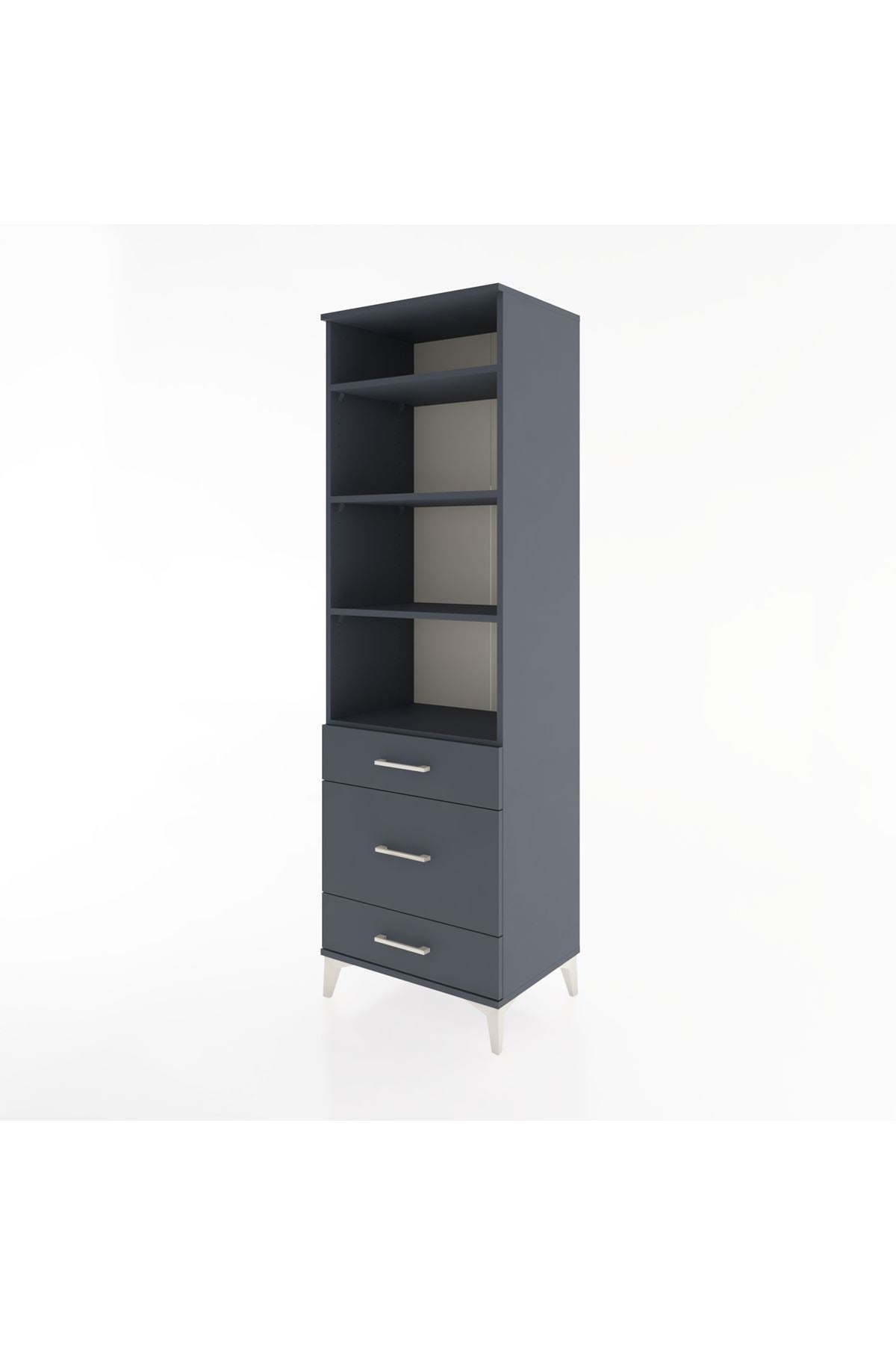 Hyperion Dolap 4 Raflı 3 Çekmeceli 60x44x195 - S59M033V5B