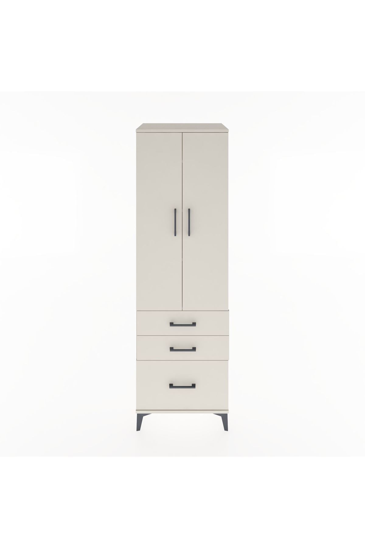 Hyperion Dolap 4 Raflı 3 Çekmeceli 2 Kapaklı 60x44x195 - S59M034V1B