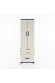 Hyperion Dolap 4 Raflı 3 Çekmeceli 2 Kapaklı 60x44x195 - S59M034V4B