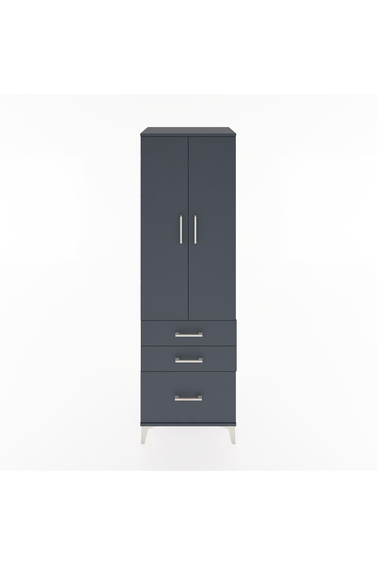 Hyperion Dolap 4 Raflı 3 Çekmeceli 2 Kapaklı 60x44x195 - S59M034V5B