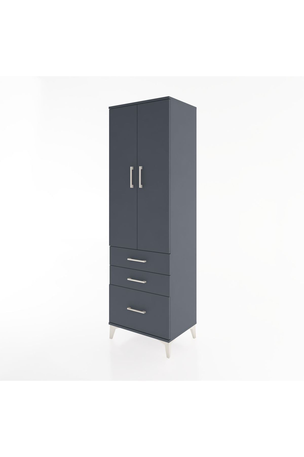 Hyperion Dolap 4 Raflı 3 Çekmeceli 2 Kapaklı 60x44x195 - S59M034V5B