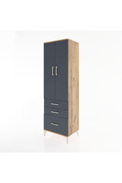 Hyperion Dolap 4 Raflı 3 Çekmeceli 2 Kapaklı 60x44x195 - S59M034V8B